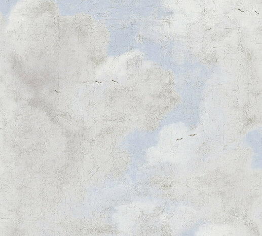 AS Creation History of Art 37649-3 - 376493 - Blauw / Wit Behang
