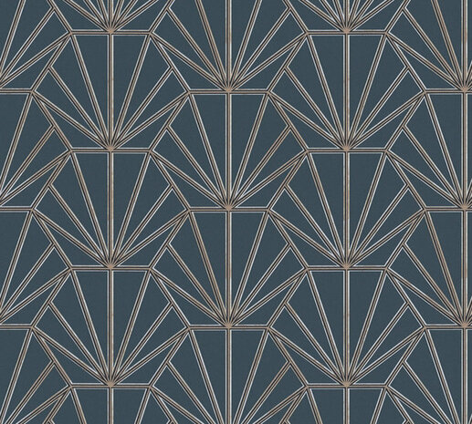 AS Creation Daniel Hechter 6 | 37528-3 - 375283 - Blauw / Goud Behang