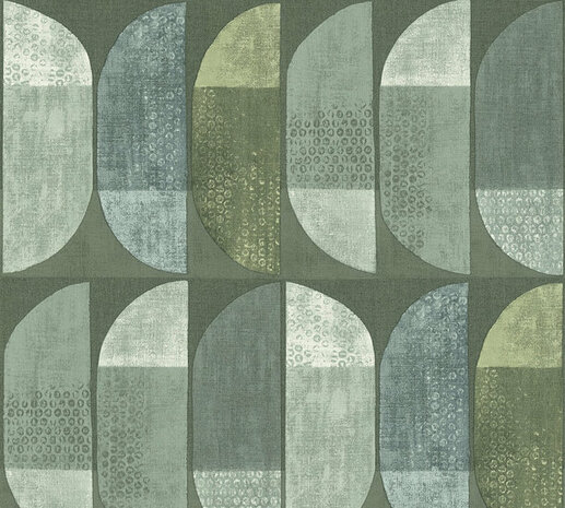 AS Creation Geo Nordic 37531-2 / 375312 - Groen Behang
