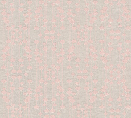 AS Creation New Life 35690-4 - 356904 - Beige / Roze Behang