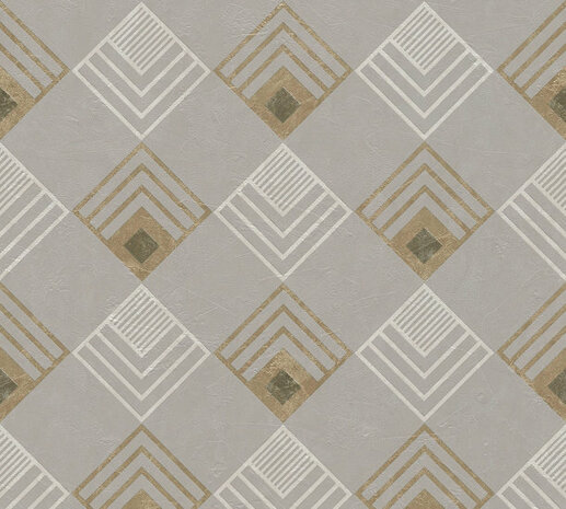 AS Creation New Life 37682-3 - 376823 - Grijs / Beige Behang