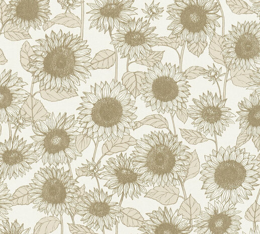 AS Creation New Life 37685-1 - 376851 - Beige / Wit Behang