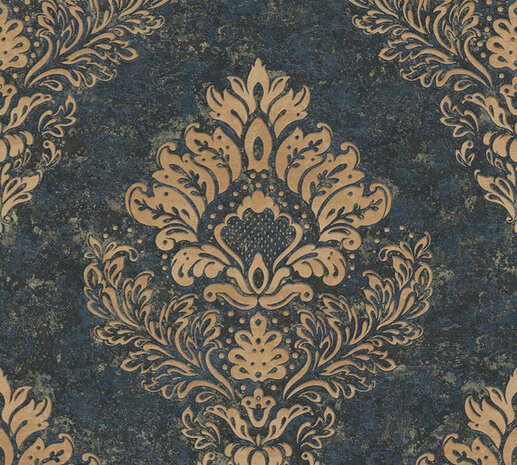 AS Creation Metropolitan Stories II Alena / St. Petersburg 37901-2 - 379012 - Blauw / Goud Behang