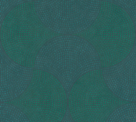 AS Creation Cuba 38027-1 - 380271 - Groen / Blauw Behang