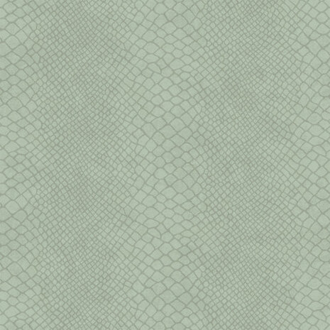 Origin Wallcoverings Luxury Skins 347768 - Groen - Grijs Behang