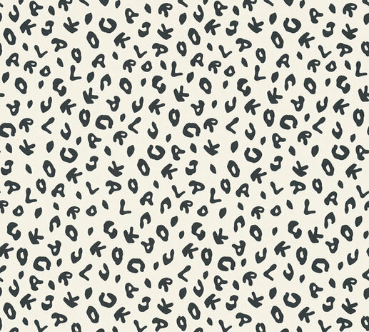 AS Creation Karl Lagerfeld Leopard 37856-2 - 378562 - Zwart / Wit Behang