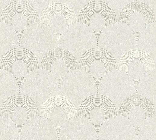 AS Creation Pop Style 37480-1 - 374801 - Grijs / Zilver Behang
