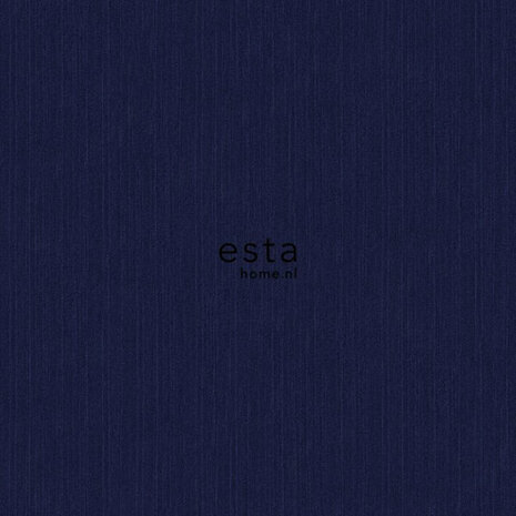 Esta Home Behang jeans structuur donkerblauw 137735 - Blauw Behang