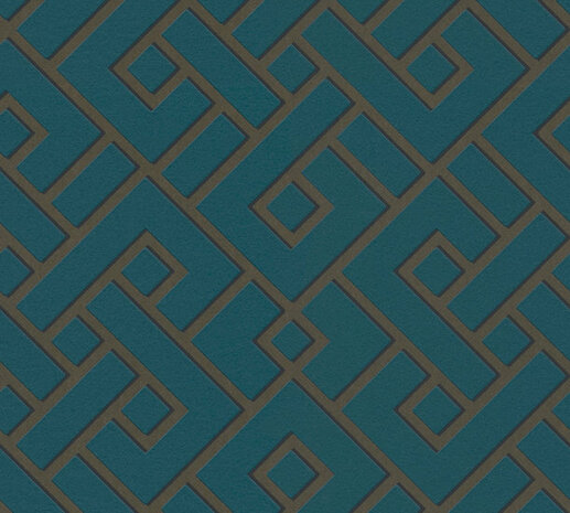 AS Creation Michalsky Living Change Is Good 37984-3 - 379843 - Blauw / Groen / Goud Behang