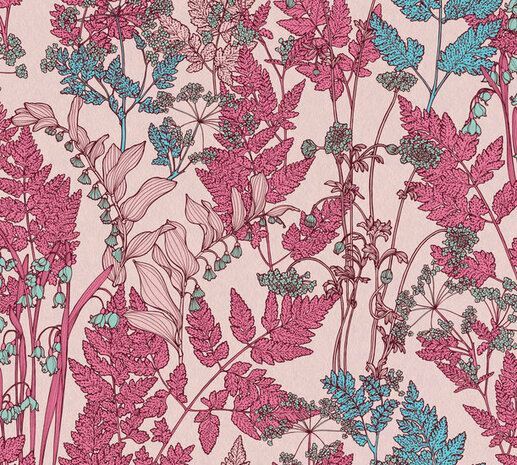 AS Creation AP Floral Impression 37751-8 - 377518 - Roze / Rood Behang