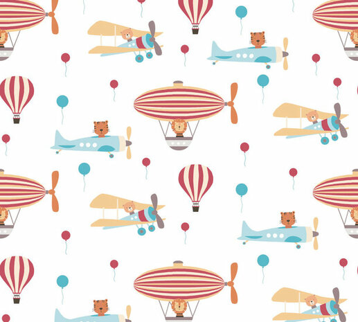 AS Creation Little Love 38126-1 - 381261 - Multicolour / Rood Behang