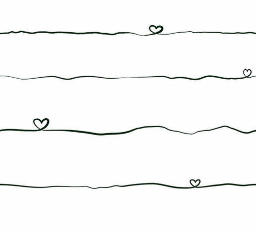 AS Creation Little Love 38140-3 - 381403 - Wit / Zwart Behang