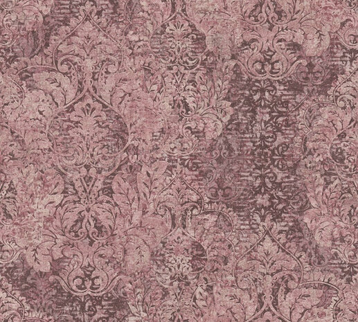 AS Creation Mata Hari 38093-2 - 380932 - Roze / Rood Behang