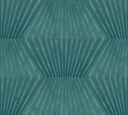 AS Creation Titanium 3 38204-1 / 382041 - Blauw - Groen Behang
