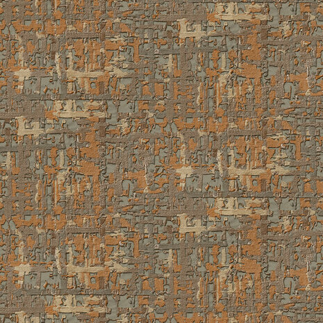 Dutch Wallcoverings Embellish fabric abstract brown DE120096 Behang