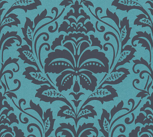 AS Creation Attractive 36910-5 - 369105 Blauw / Zwart Behang