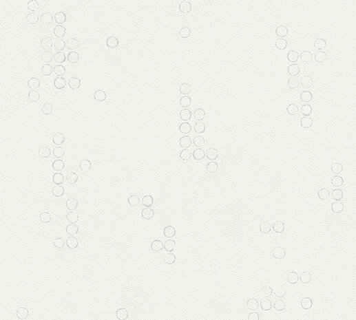 AS Creation 111 Shades of White 37763-1 - 377631 - Wit / Grijs Behang