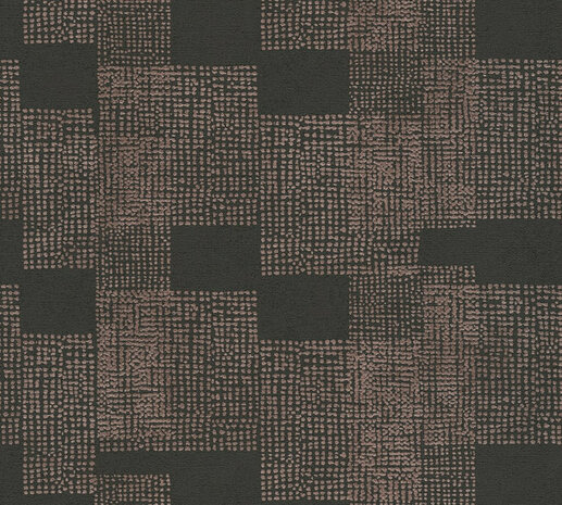 AS Creation Desert Lodge 38525-2 - 385252 bronze Geometrisch / Brons / Zwart Behang