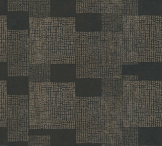 AS Creation Desert Lodge 38525-3 - 385253 Goud Geometrisch / Zwart Behang