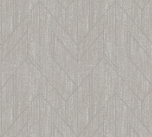 AS Creation Villa 37369-4 - 373694 Grijs Geometrisch / Zilver Behang