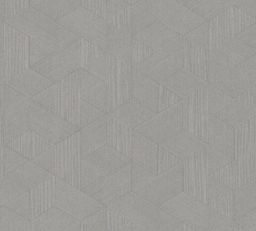 AS Creation Villa 37561-5 / 375615 Grijs Geometrisch Behang