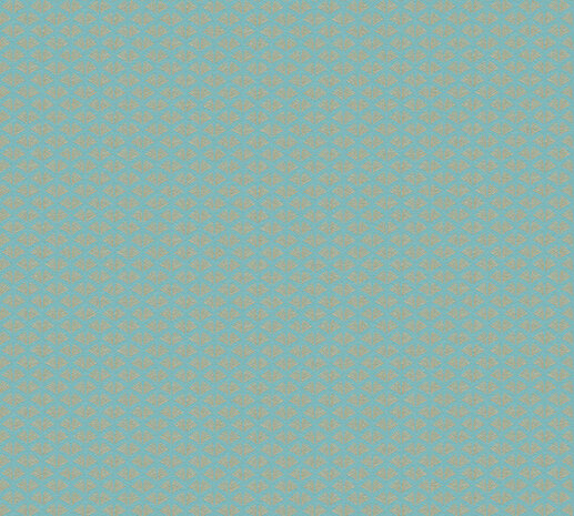 AS Creation Trendwall 2 - 37958-4 - 379584 Turquoise Art Deco Glitter / Blauw / Groen / Goud Behang