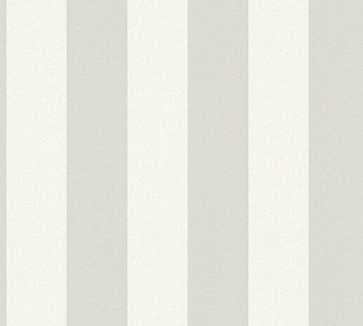 AS Creation Trendwall 2 - 38101-2 - 381012 Grijs Streep / Wit Behang
