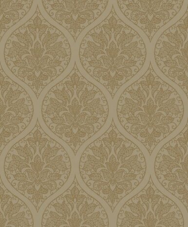 Noordwand Emporium 7006 Groen - Bruin - Metallic Behang