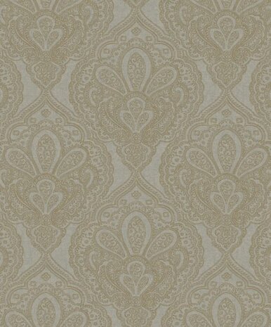 Noordwand Emporium DWP0247-06 Grijs - Metallic Behang