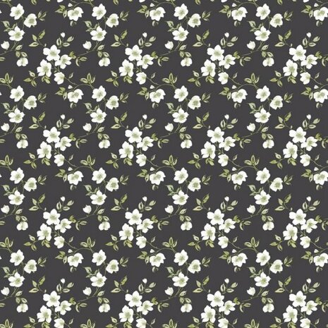 Noordwand Secret Garden G78480 Zwart Behang