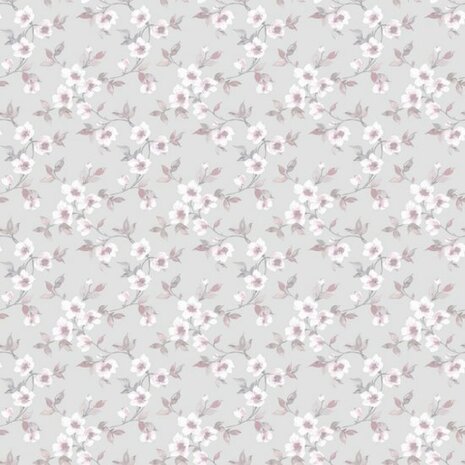 Noordwand Secret Garden G78485 Grijs - Roze Behang