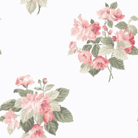 Noordwand Secret Garden G78499 Roze - Groen Behang