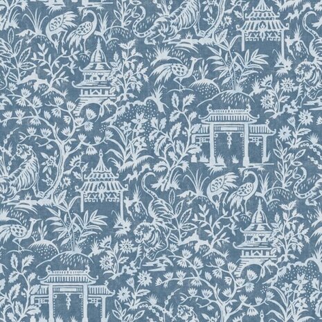 Noordwand Secret Garden G78508 Blauw Behang