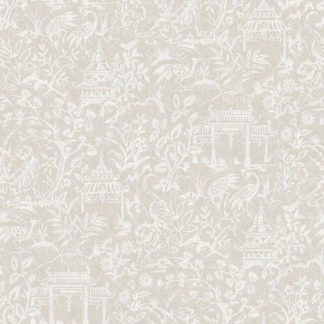 Noordwand Secret Garden G78512 Grijs - Beige Behang