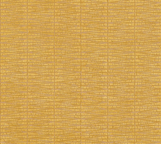 AS Creation #Hygge 38597-4 - 385974 Metallic Ethnic - Geel / Metallic Behang