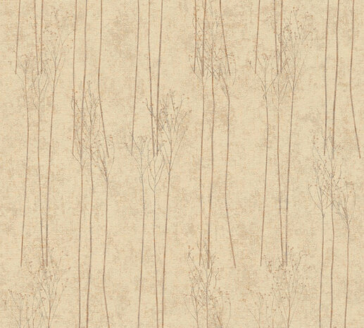 AS Creation #Hygge 38614-1 - 386141 Geel Natuur / Beige Behang