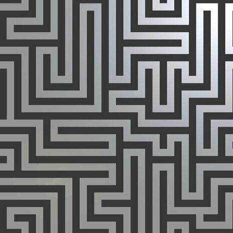 Dutch Wallcoverings Indulgence 12912 Zwart Behang