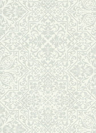 Dutch Wall Decor Erismann Bali 10024-01 Wit zilver glitter Behang