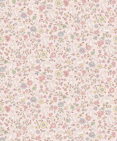 Dutch Wallcoverings Little Kids JS3105 roze Behang