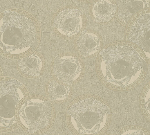 Versace Home 5 38461-3 Zilver - Zilver - Grijs Behang