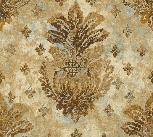 AS Creation Baroque goud taupe vlies / Bruin / Goud Behang