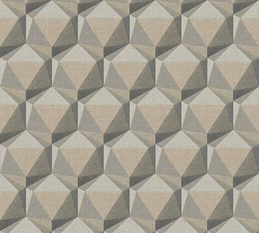 AS Creation Nara 38748-1 - 387481 Beige / Grijs Behang