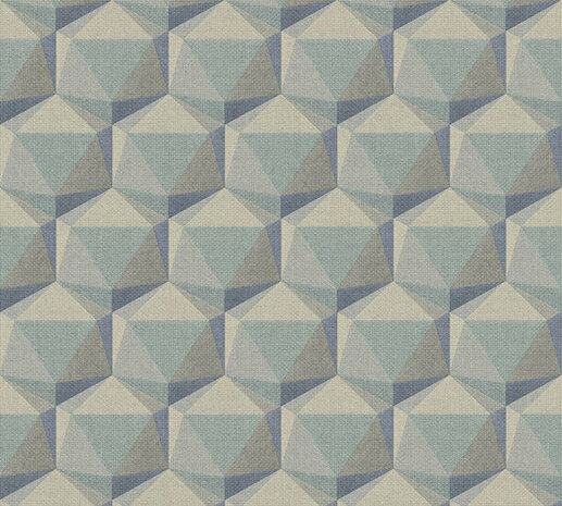 AS Creation Nara 38748-4 - 387484 Blauw / Beige Behang