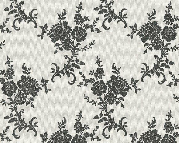 AS Creation Belle Epoque 1102-20 - Wit / Creme Behang