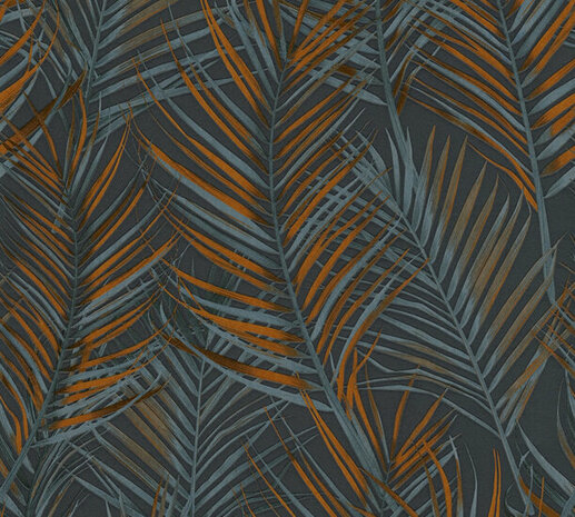 AS Creation Attractive 2 39038-6 - 390386 Zwart / Oranje Behang