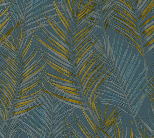 AS Creation Attractive 2 39038-7 - 390387 Blauw / Geel Behang