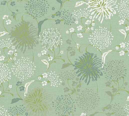 AS Creation House of Turnowsky 38900-4 - 389004 Groen / Wit Behang