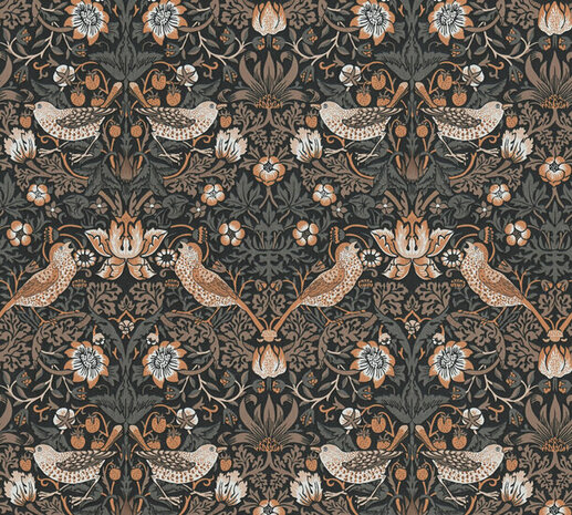 AS Creation Art of Eden 39056-3 - 390563 Oranje / Zwart Behang