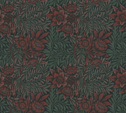 AS Creation Art of Eden 39058-1 - 390581 Groen / Rood Behang