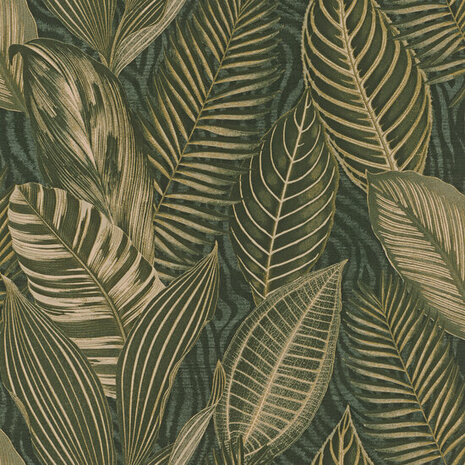 Rasch African Queen 3 - 751826 Groen Behang